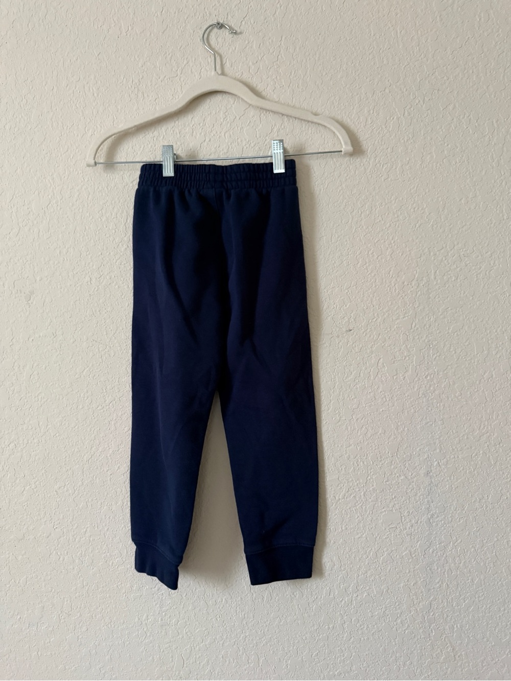Nike Navy Blue Kids Joggers with White Swoosh - Picture 6 of 9